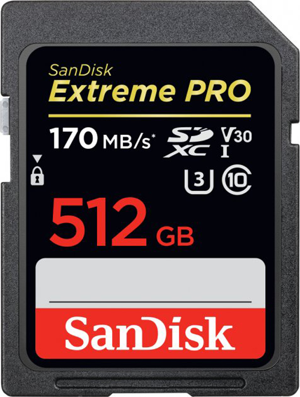 Карта памяти SANDISK Extreme PRO 512GB microSDXC UHS-I + SD Adapter (SDSQXCD-512G-GN6MA) в Киеве