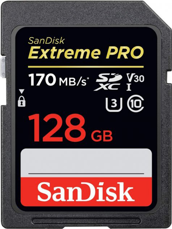 Карта памяти SANDISK Extreme PRO 128GB microSDXC UHS-I + SD Adapter (SDSQXCD-128G-GN6MA) в Киеве