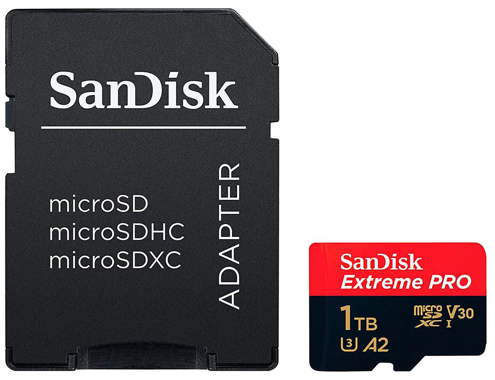 Карта памяти SANDISK Extreme 1TB microSDXC A2 C10 V30 UHS-I U3 (SDSQXAV-1T00-GN6MN) в Киеве