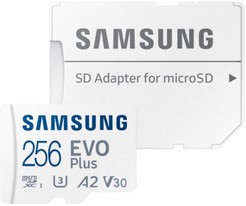 Карта пам'яті SAMSUNG 256GB microSDXC Evo Plus Class 10 UHS-I U3+adapter (MB-MC256KA/EU) в Києві