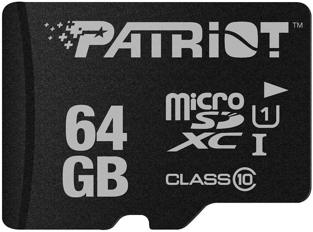 Карта памяти PATRIOT 64GB microSDHC Class 10 UHS-I U1 (PSF64GMDC10) в Киеве