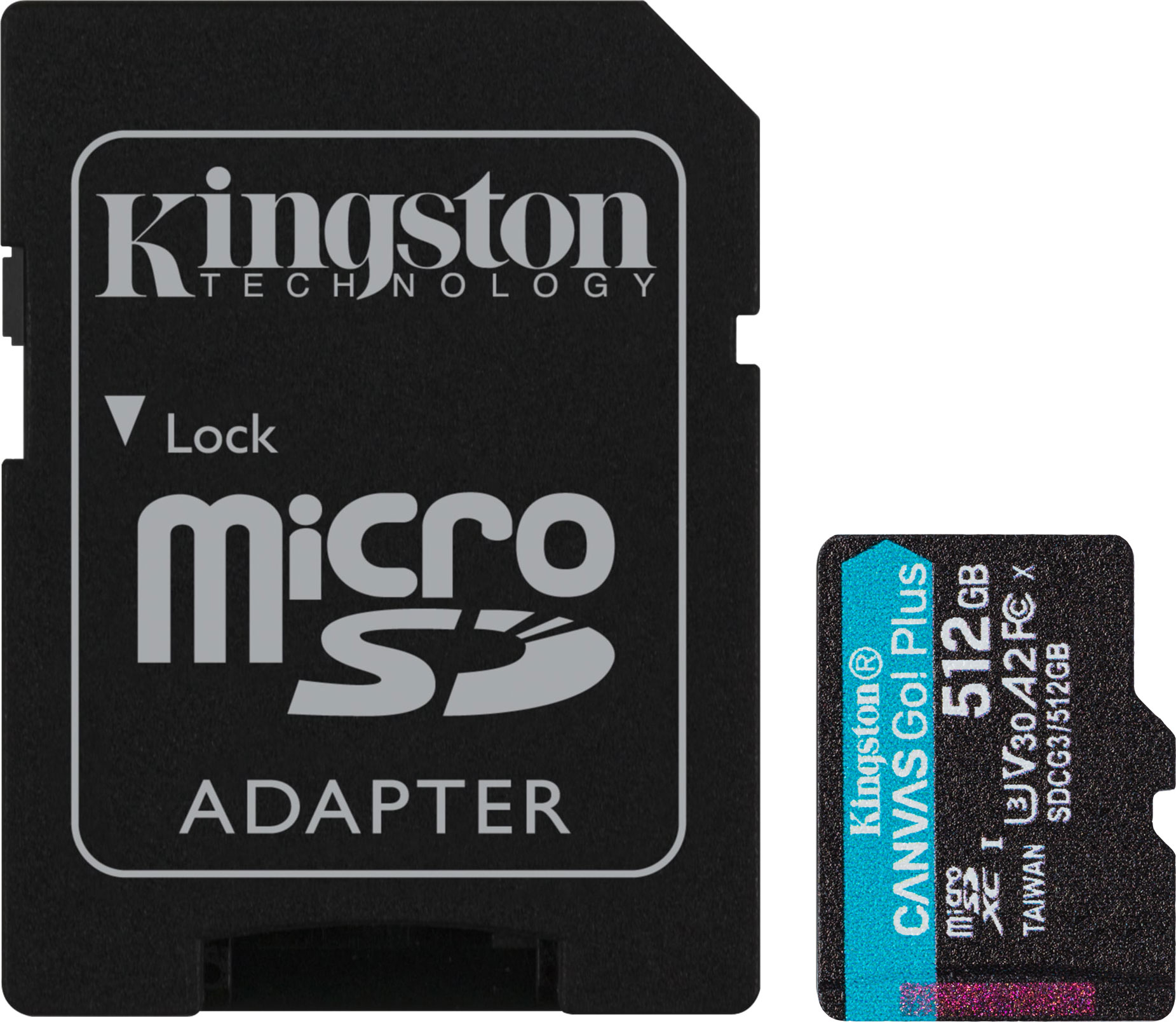 Карта пам'яті KINGSTON 512GB Canvas Go+ microSDXC V30 U3 (R170/W90)+adapter (SDCG3/512GB) в Києві