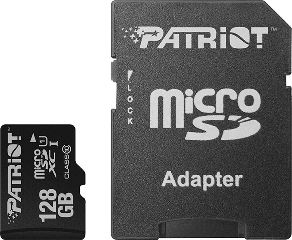 Карта пам'яті PATRIOT 128GB microSDHC Class10 UHS-I U1 (PSF128GMCSDXC10) в Києві