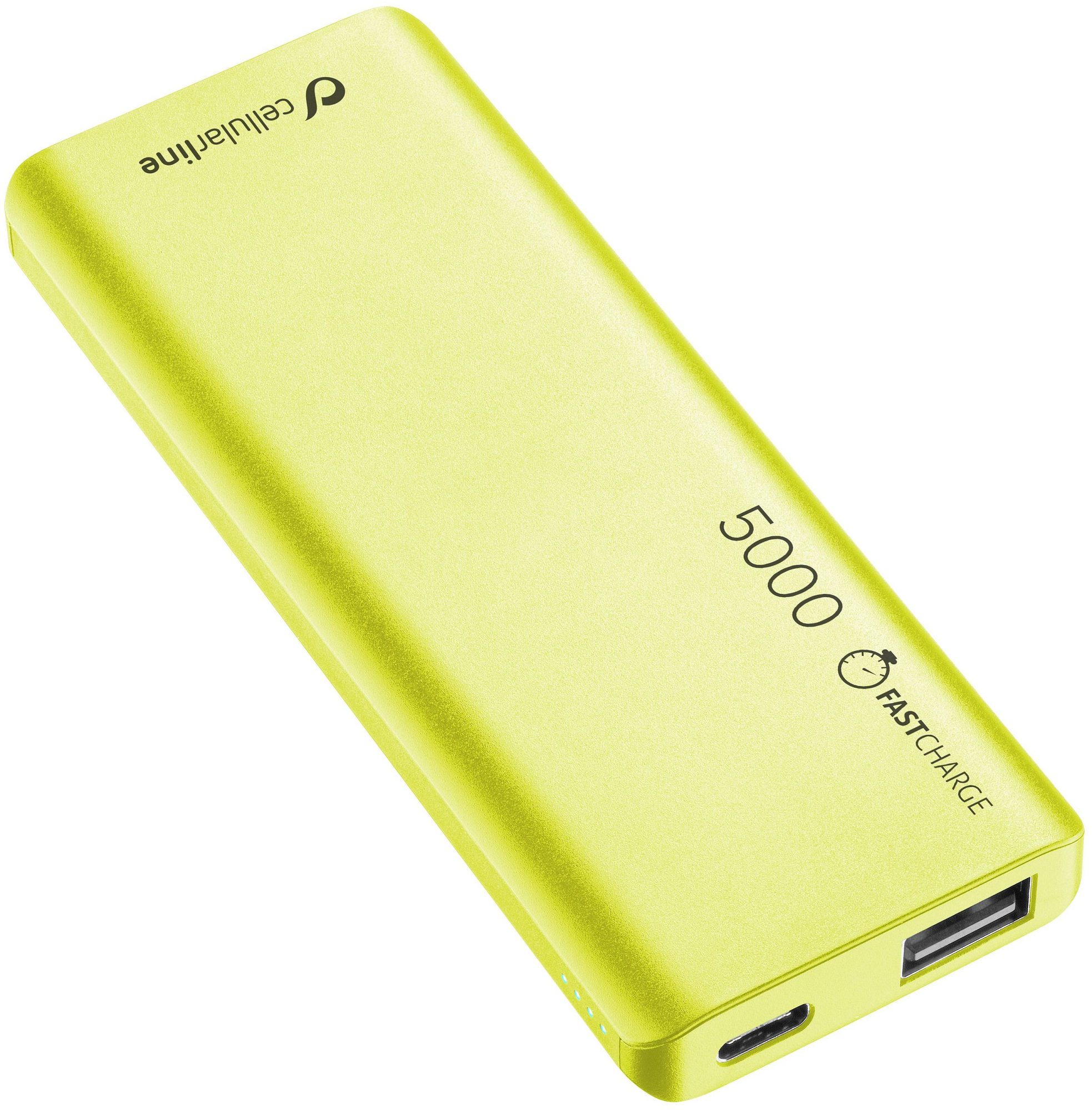 Универсальная мобильная батарея Cellularline FreePower Slim 5000 Green (FREEPSLIM5000G) в Киеве