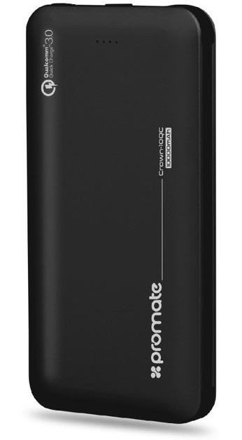 

Универсальная мобильная батарея Promate Crown-10QC 10000mAh Black