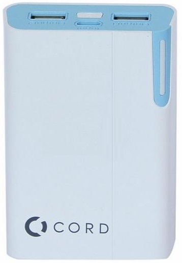 

Универсальная мобильная батарея Cord Y39 8400 mAh White/Blue