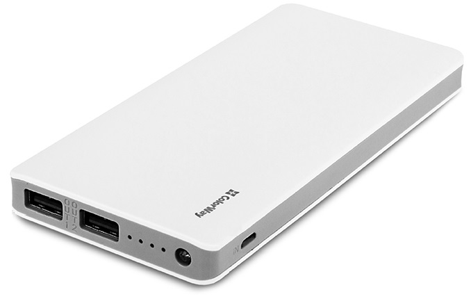 

Универсальная мобильная батарея ColorWay 10000 mAh White (CW-PB100LPC2W)