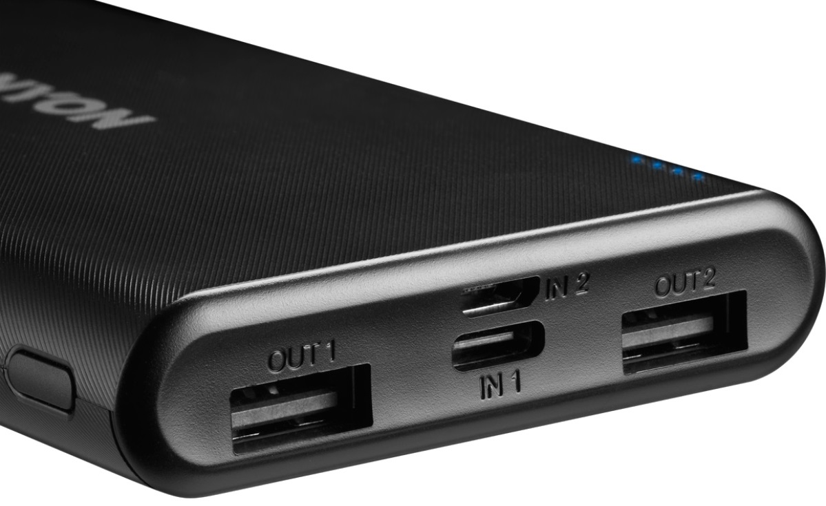Універсальна мобільна батарея CANYON PB-106 10000mAh Black (CNE-CPB1006B) · 3