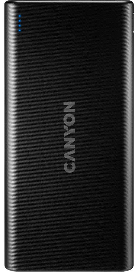 Універсальна мобільна батарея CANYON PB-106 10000mAh Black (CNE-CPB1006B) в Києві