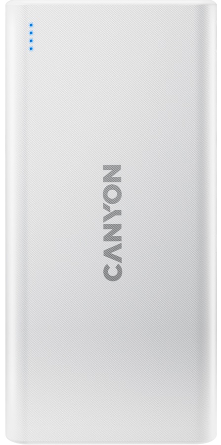 Універсальна мобільна батарея CANYON PB-106 10000mAh White (CNE-CPB1006W) в Києві