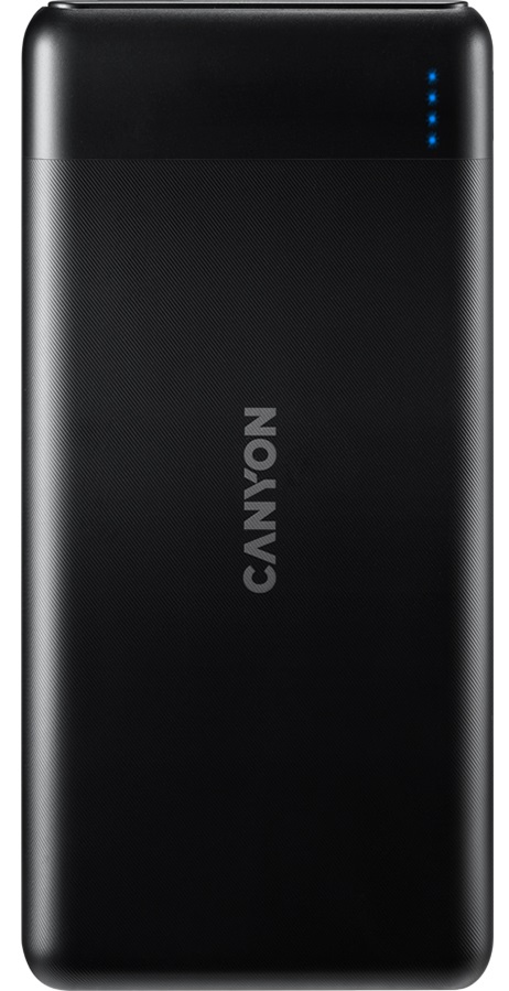 Універсальна мобільна батарея CANYON PB-107 10000mAh Black (CNE-CPB1007B) в Києві