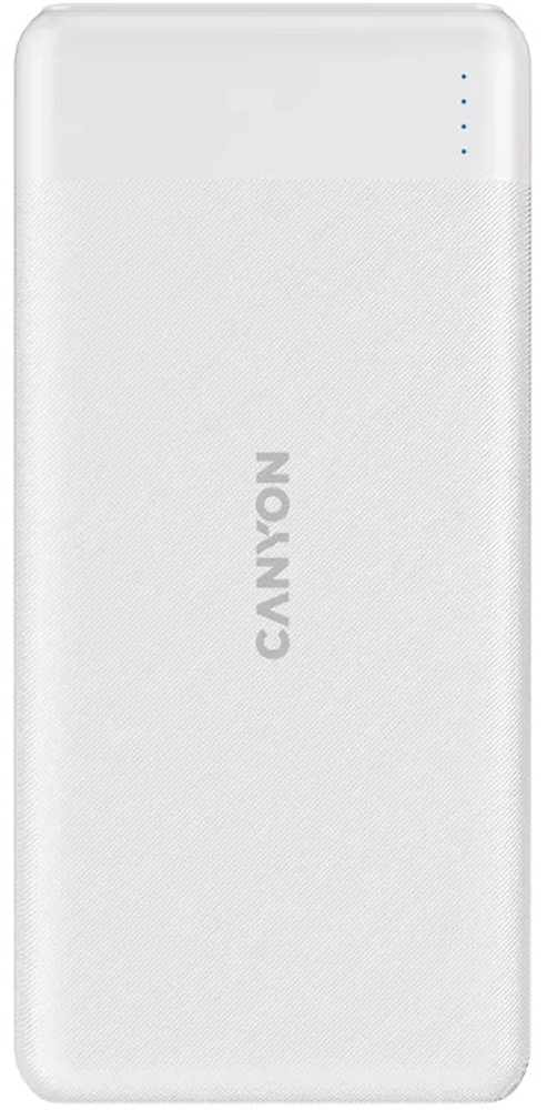 Універсальна мобільна батарея CANYON PB-109 10000mAh PD 18W QC 3.0 20W White (CNE-CPB1009W) в Києві