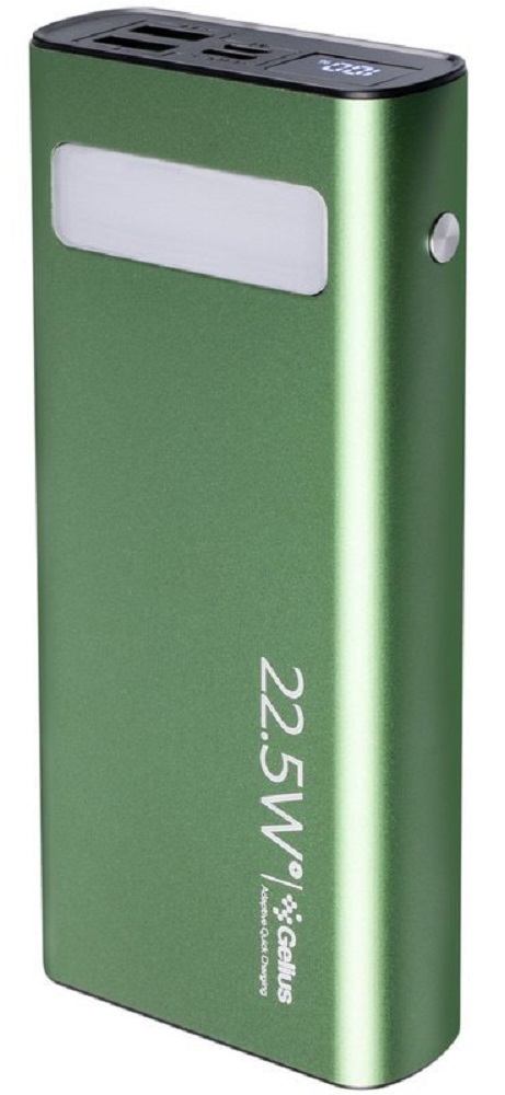 Універсальна мобільна батарея GELIUS GP-PB300i 20000mAh 22.5W Green (99033) · 2