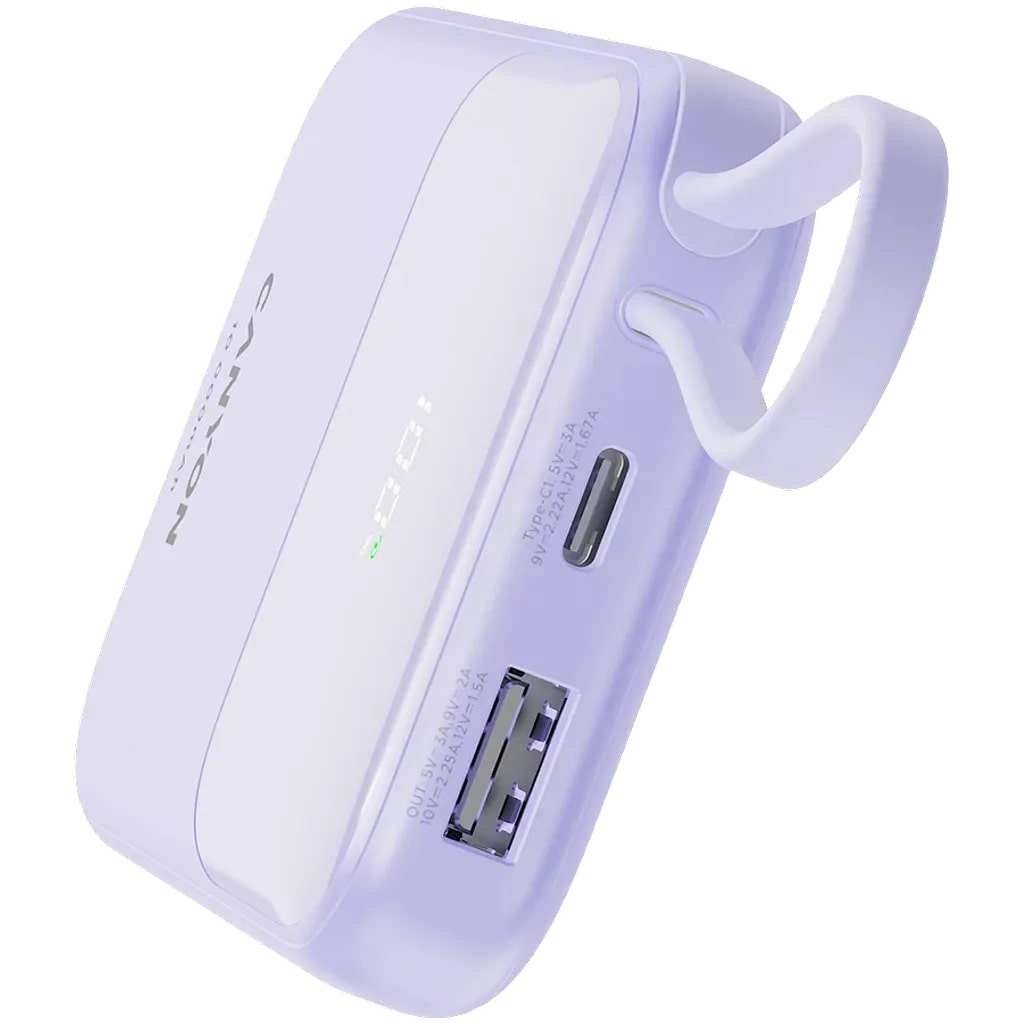 Батарея мобільна CANYON OnPower 101 10000 mAh Purple (CNS-CPB101PU) · 5
