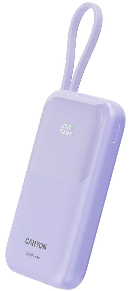 Батарея мобільна CANYON OnPower 101 10000 mAh Purple (CNS-CPB101PU) · 3