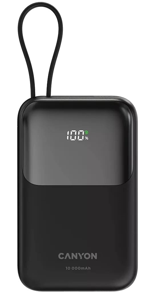 Батарея мобільна CANYON OnPower 101 10000 mAh Black (CNS-CPB101BK) в Києві