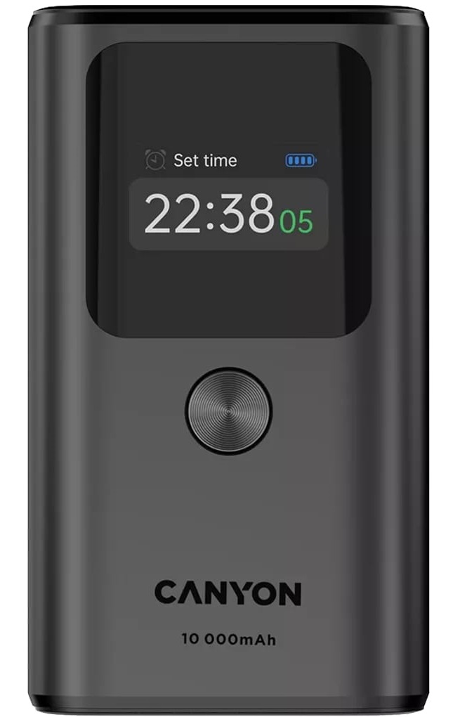 Батарея мобільна CANYON OnPower 130 10000 mAh Dark Grey(CNS-CPB130DG) в Києві