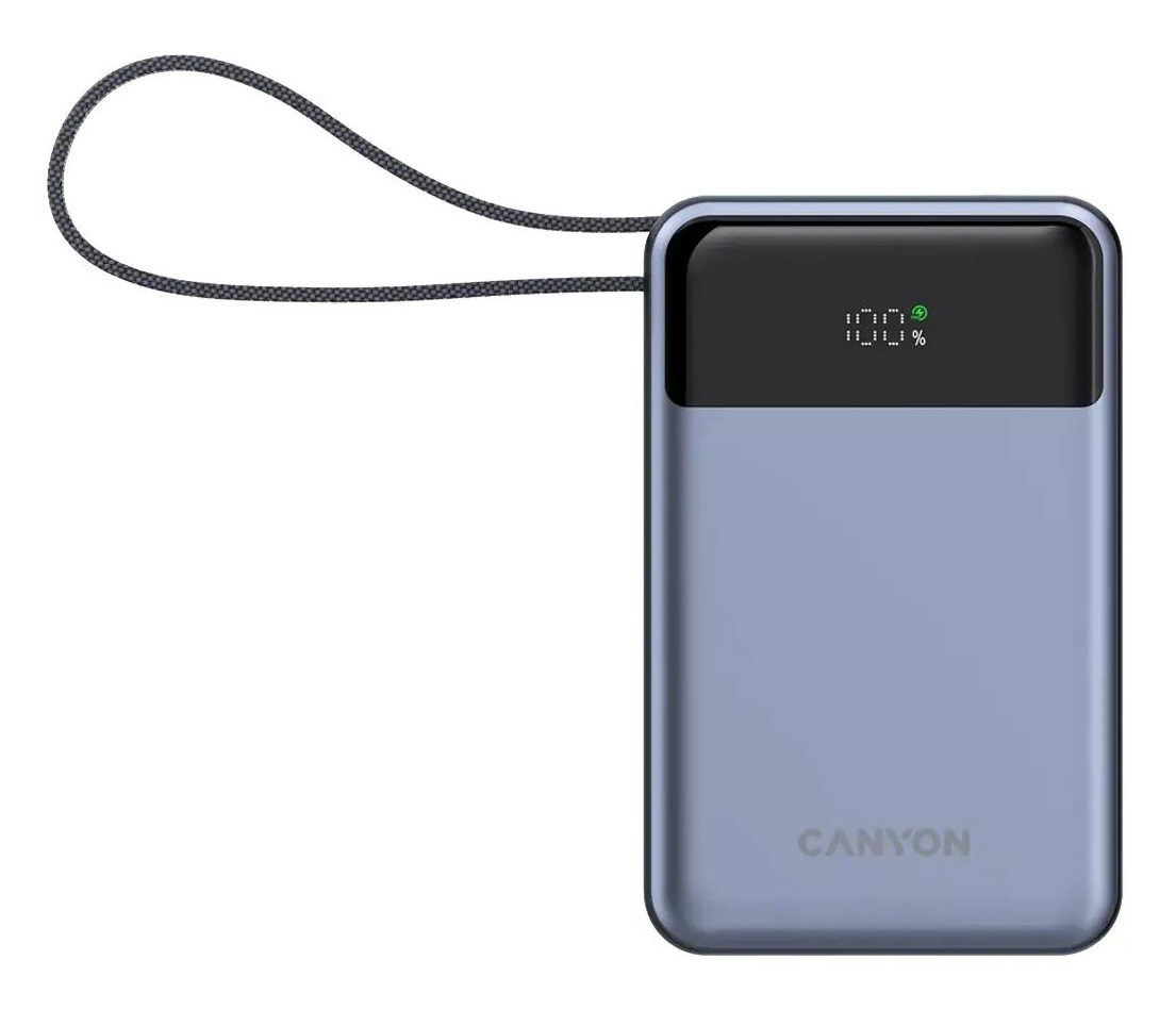 Батарея мобільна CANYON OnPower 600 20000 mAh Dark Grey (CNS-CPB600DG) в Києві
