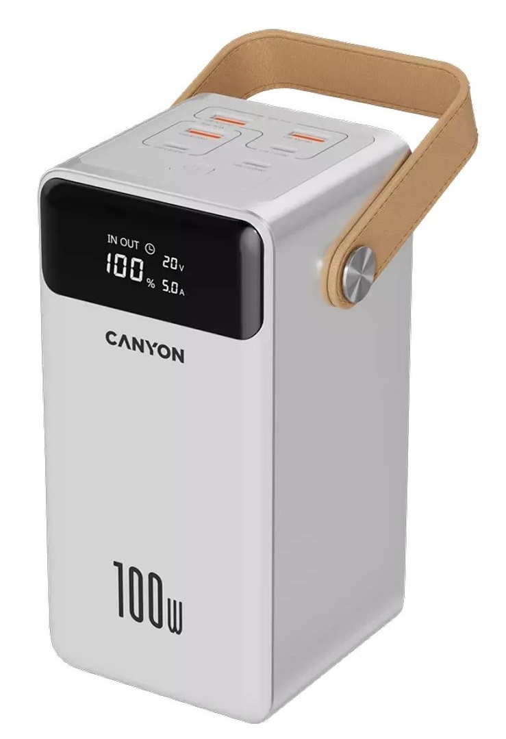 Батарея мобільна CANYON OnPower 610 60000 mAh White (CNS-CPB610W) в Києві