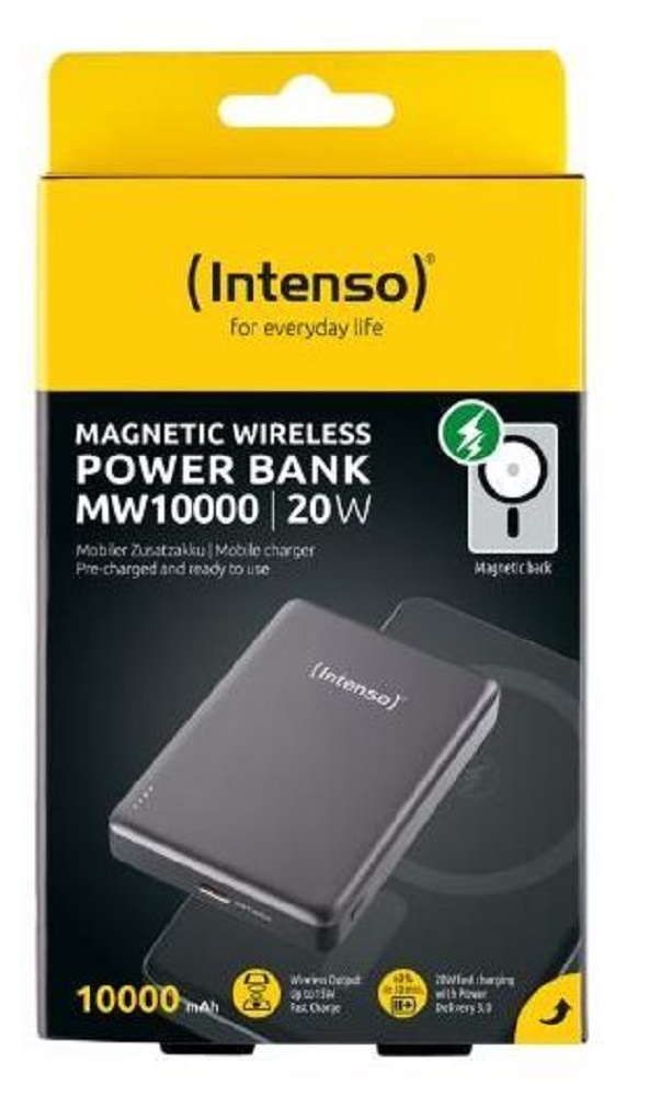 Батарея мобільна INTENSO MW10000 10000mAh 20W Magnetic grey (7344034) · 3