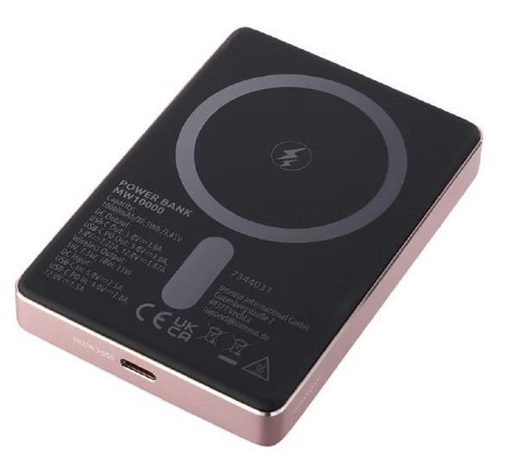 Батарея мобільна INTENSO MW10000 10000mAh 20W Magnetic rose (7344033) · 3