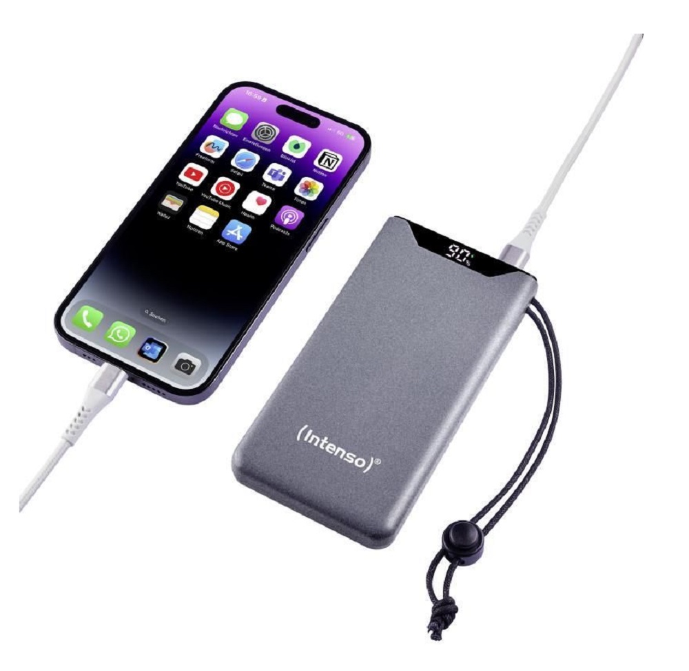 Батарея мобільна INTENSO F10000 10000mAh 18W Grey (7332034) · 3