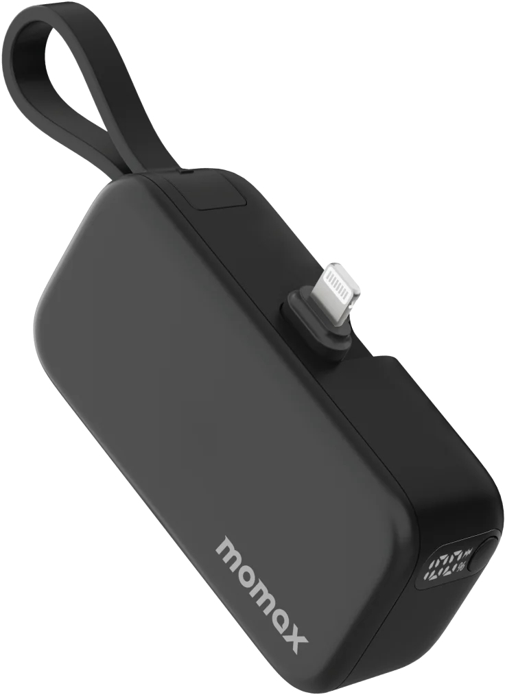 Батарея мобільна MOMAX 1-Power Mini 5000mAh 20W Black (IP130MFID) · 2