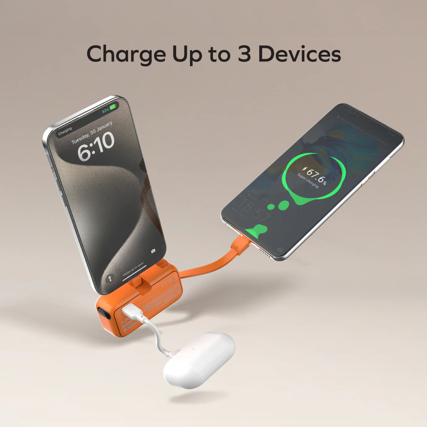 Батарея мобільна MOMAX 1-Power Mini 5000mAh 20W Black (IP130MFID) · 4
