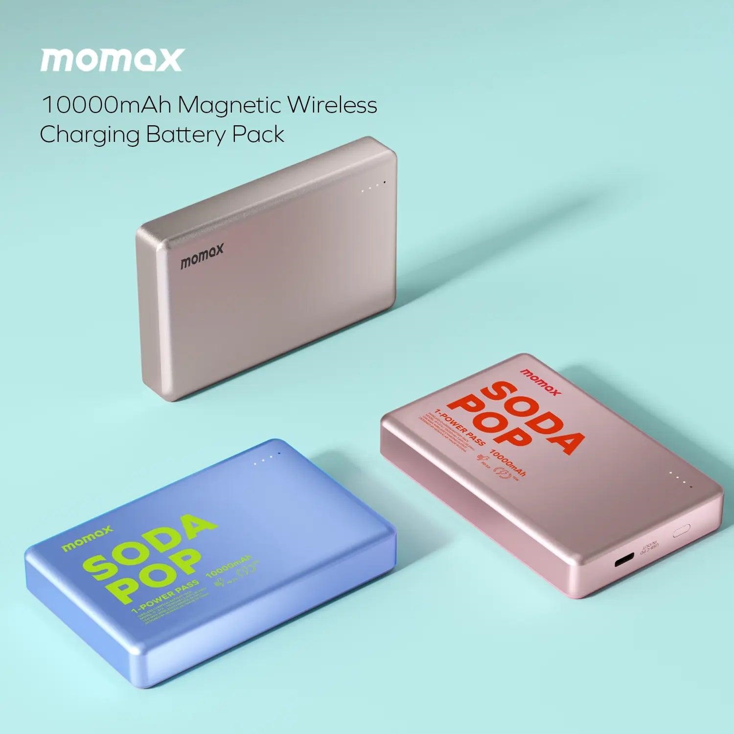 Батарея мобільна MOMAX 1-Power Pass 10000mAh 20W Blue (IP137AB) · 4