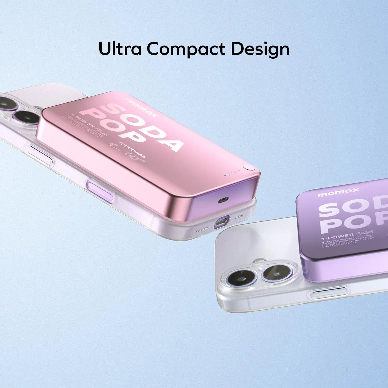 Батарея мобільна MOMAX 1-Power Pass 10000mAh 20W Purple (IP166U) · 5