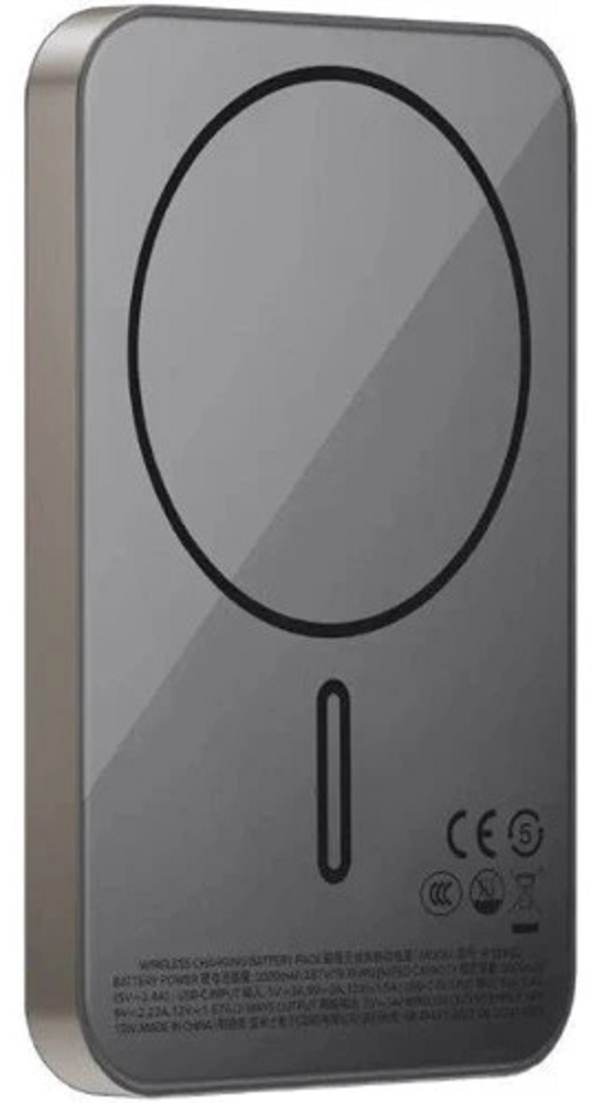 Батарея мобільна MOMAX 1-Power Q.Pass Qi2 5000mAh 20W Titanium (IP129Q2L) · 2