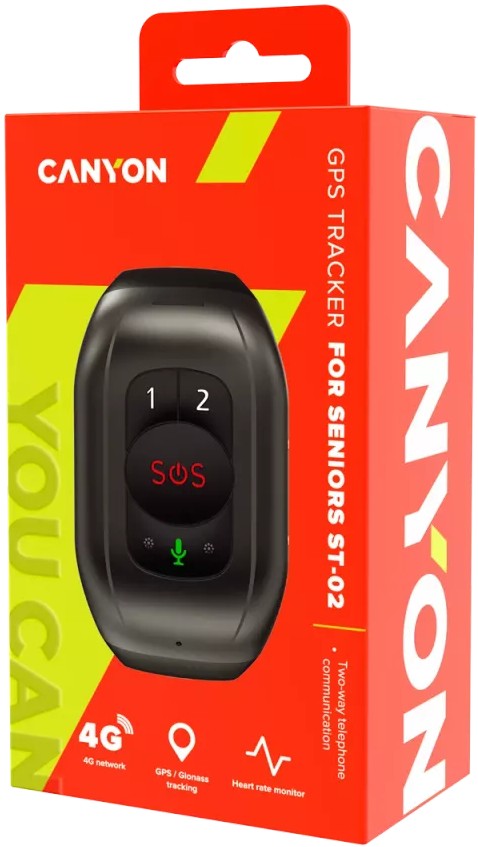 Браслет для людей похилого віку CANYON ST-02 Black (CNE-ST02BB) · 5