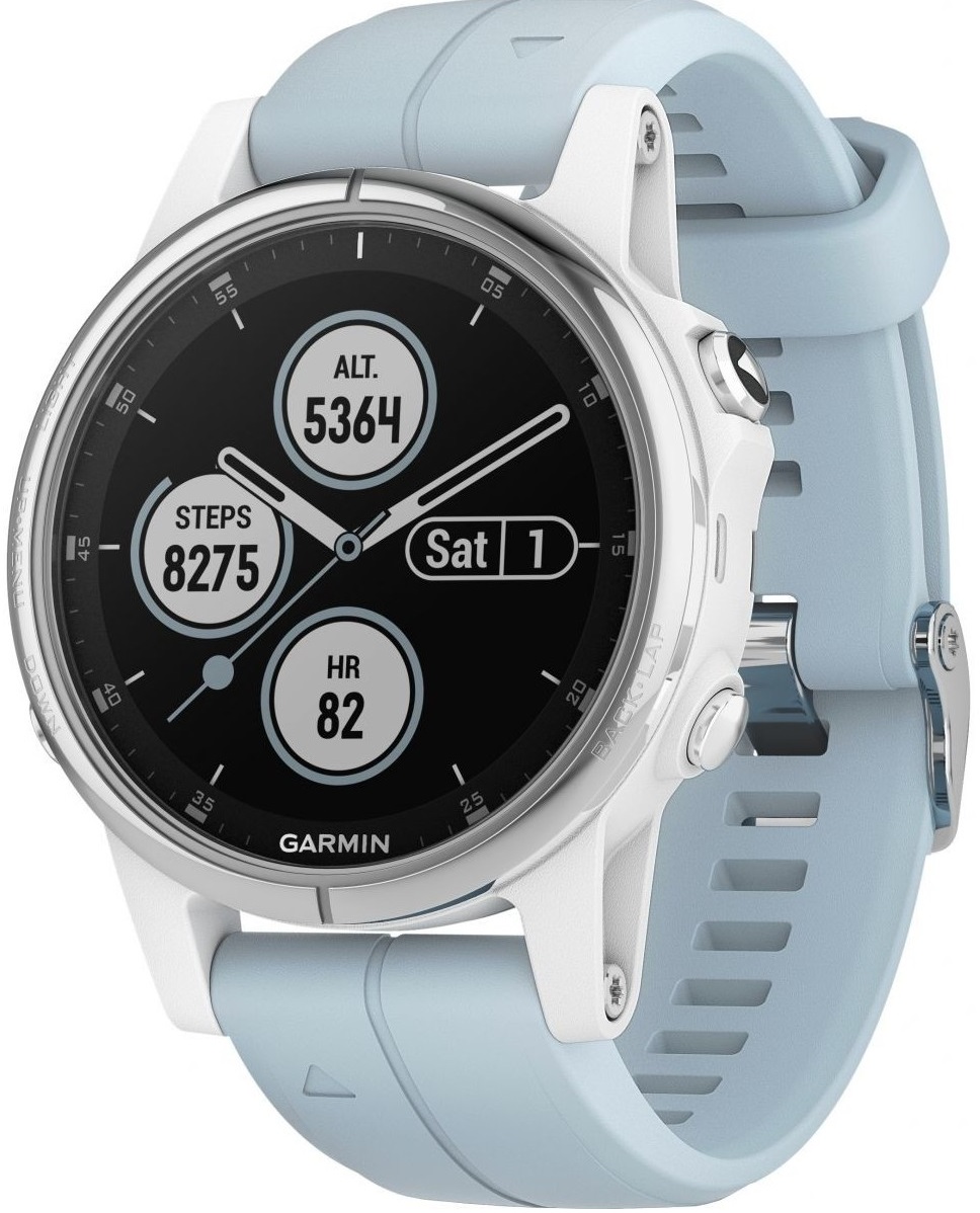 

Смарт-часы GARMIN Fenix 5S Plus White with Sea Foam Band (010-01987-23)