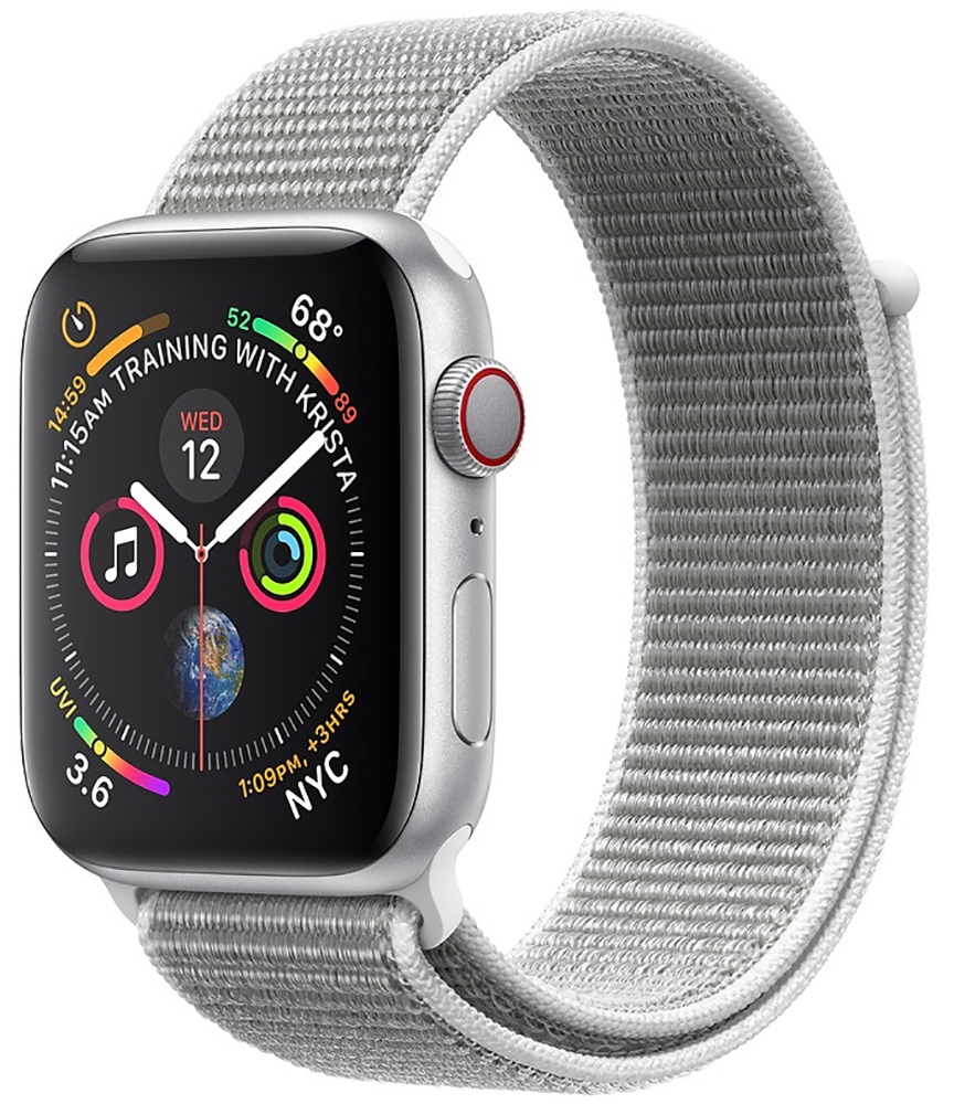 ᐉ Смарт-часы Apple Watch Series 4 A1978 GPS 44mm Silver Aluminum Seashell  Sport Loop (MU6C2UA/A) — купить в Киеве и Украине | Цена и отзывы в ELDORADO