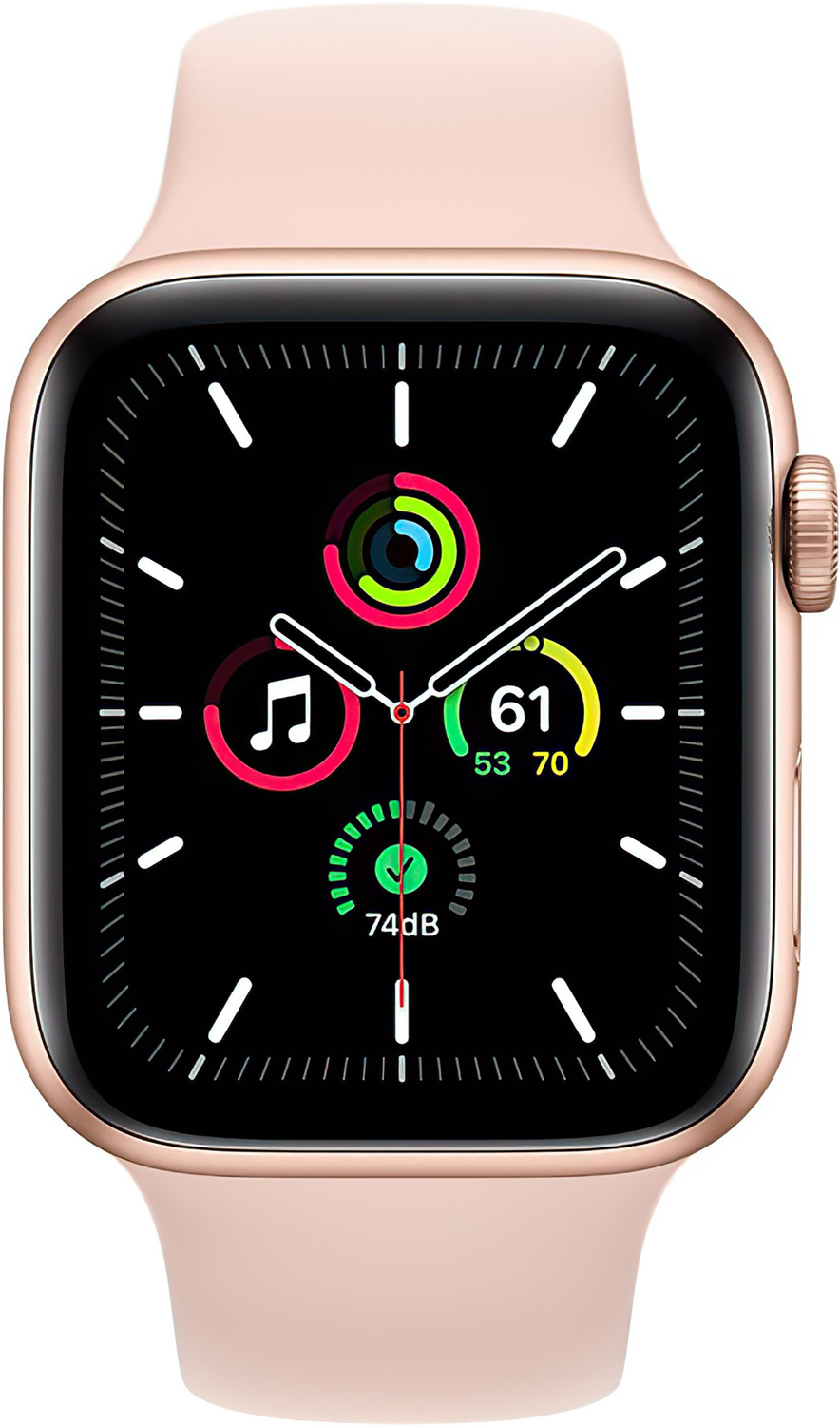 Смарт-годинник Apple Watch SE 44 mm Gold/Pink Sand Aluminium Case Sport Band (MYDR2UL/A) в Києві