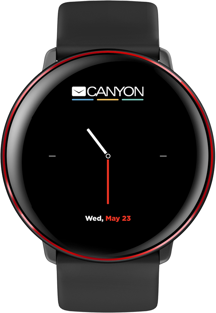 Смарт-часы CANYON Marzipan SW-75 Black/Red (CNS-SW75BR) в Киеве