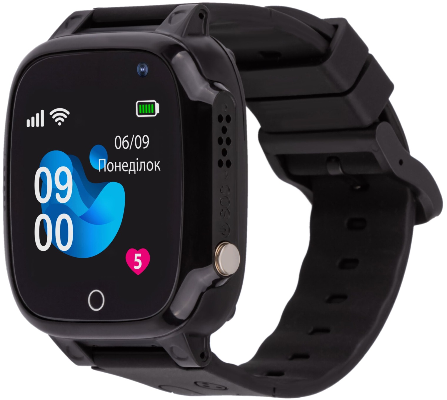 Смарт-годинник для дітей AMIGO GO008 Milky GPS WIFI Black в Києві