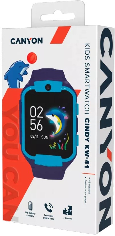 Дитячий смарт-годинник CANYON Cindy CNE-KW41 Blue (CNE-KW41BL) · 4