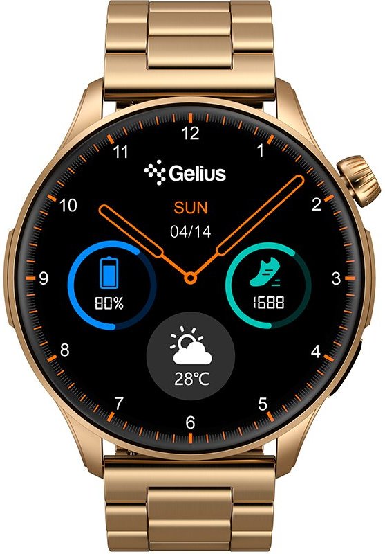 Смарт-годинник GELIUS GP-SW010 (Amazwatch GT3) Bronze Gold (94257) в Києві