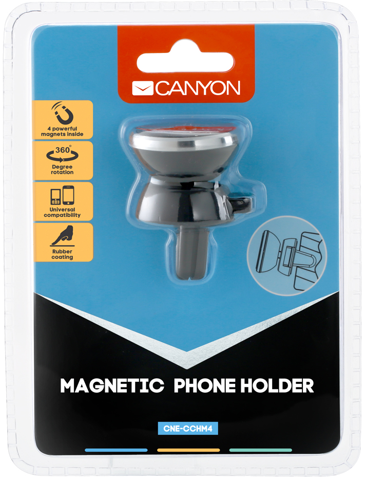 Автотримач CANYON CH-4 Black (CNE-CCHM4) · 4