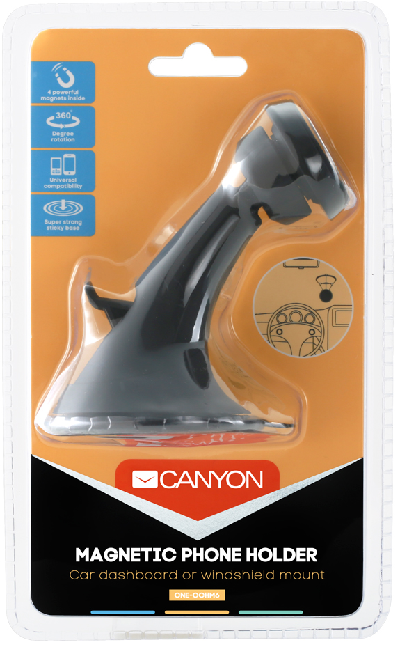 Автотримач CANYON CH-6 Black (CNE-CCHM6) · 4