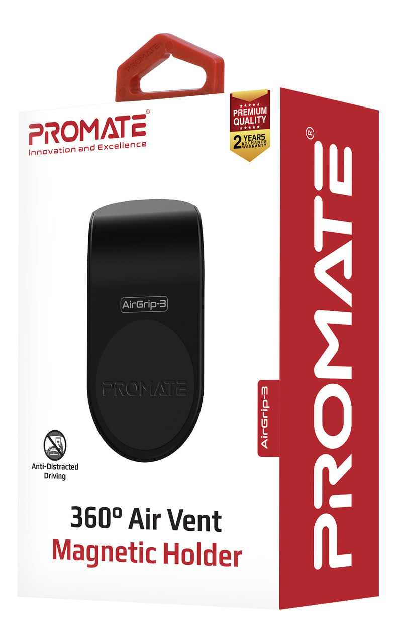 Автотримач PROMATE AirGrip-3 Black · 6