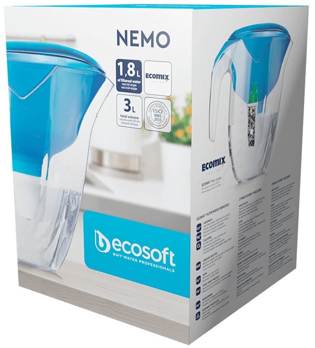 УЦІНКА! Фільтр-глечик ECOSOFT Nemo Blue 3 л (FMVNEMOBECO) (2009864704381) · 4