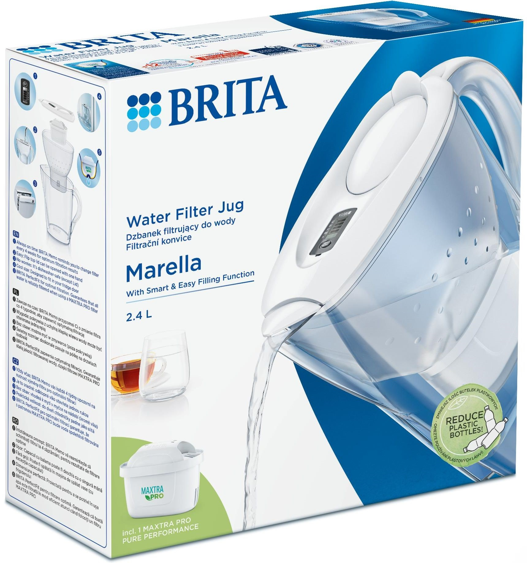 Фільтр-глечик BRITA Marella MXpro 2.4 л White (1052789) · 5