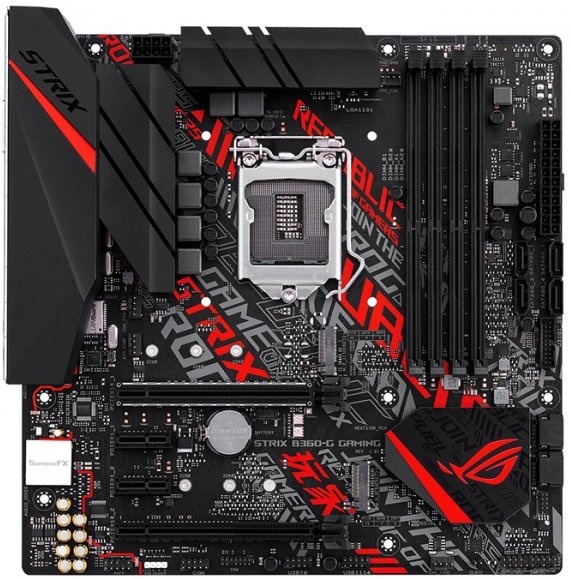 

Материнcкая плата ASUS STRIX B360-G GAMING (s1151 B360) mATX