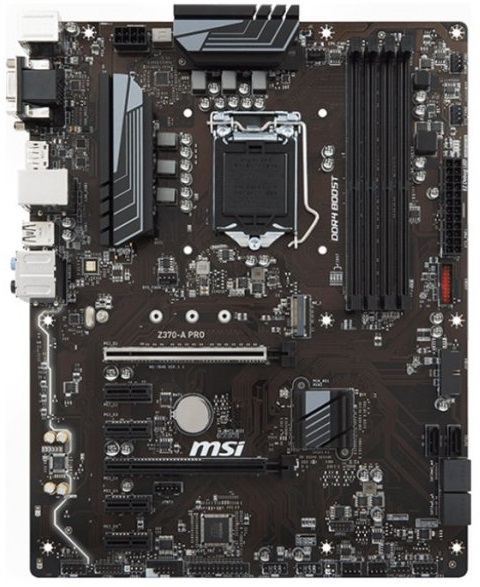 

Материнcкая плата MSI Z370-A PRO (s1151, Z370) ATX