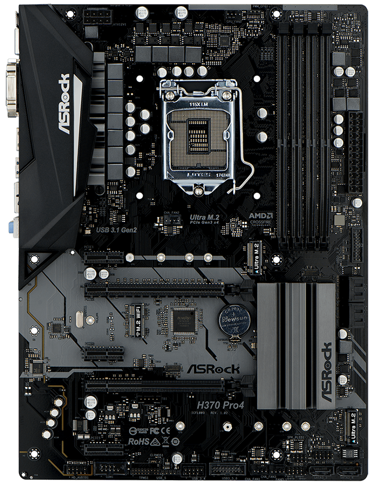 

Материнская плата AsRock H370 PRO4 (s1151 H370) ATX