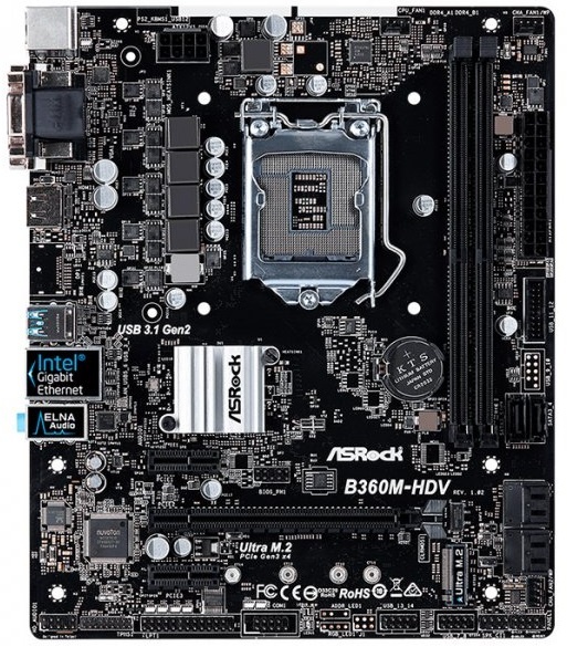 

Материнская плата ASRock B360M-HDV (s1151 B360) mATX