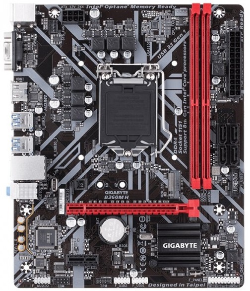 

Материнская плата GIGABYTE B360M H (s1151 B360) mATX
