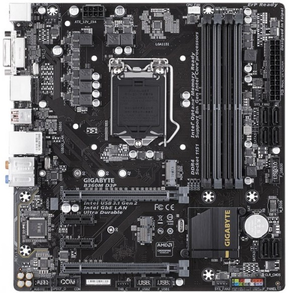 

Материнская плата Gigabyte B360M D3P (s1151 B360) mATX
